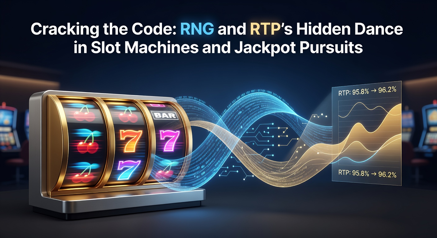 Detaillierte Grafik eines RNG-Algorithmus im Slot-Kontext, mit Zahlenströmen und RTP-Kurven, die die Interaktion illustrieren