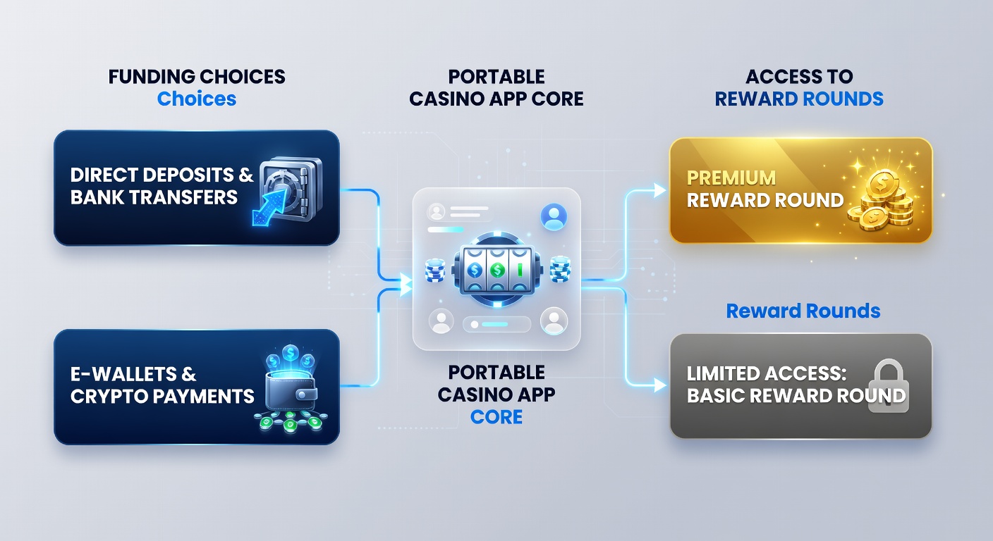Darstellung von Belohnungsrunden und Transaktionsflüssen in einer mobilen Casino-Software